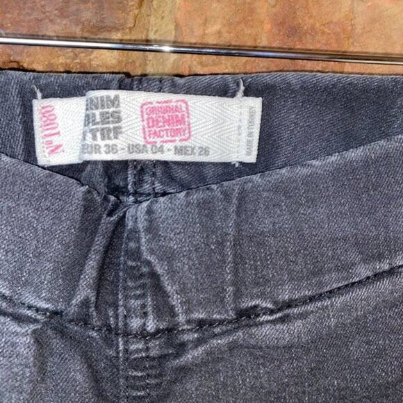 Zara Denim Rules by TRF Black Wash Pull-On Skinny Jegging Jeans Women's Size 4 - Picture 3 of 6